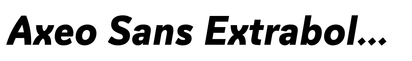 Axeo Sans Extrabold Italic